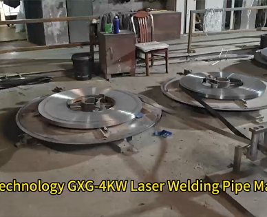 GXG Technology High frequencywelded pipe machine produces stainless steel pipes