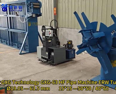 GXG Technology GXG-63 HF Pipe Machine ERW Tube Mill Line Manufacturer